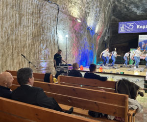 Trening fitness na stepie 600 metrów pod ziemią. Poznanianki zawalczyły o rekord Guinnessa