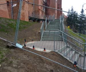 Schody do Muzeum Handlu WIślanego Flis w Grudziądzu