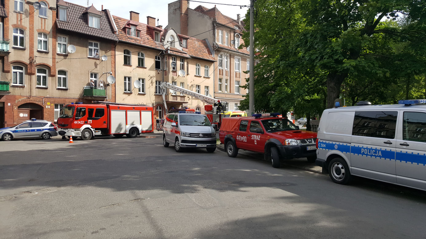 Pożar w kamienicy przy ulicy Narutowicza w Grudziądzu. Jest ofiara śmiertelna
