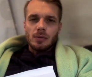 Tomasz Ciachorowski na planie M jak miłość