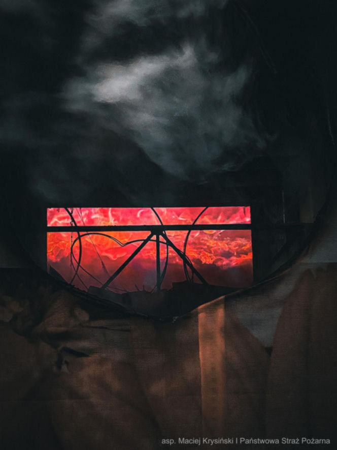 Pożar na targowisku przy ul. Bakalarskiej wybuchł w nocy z 26 na 27 grudnia