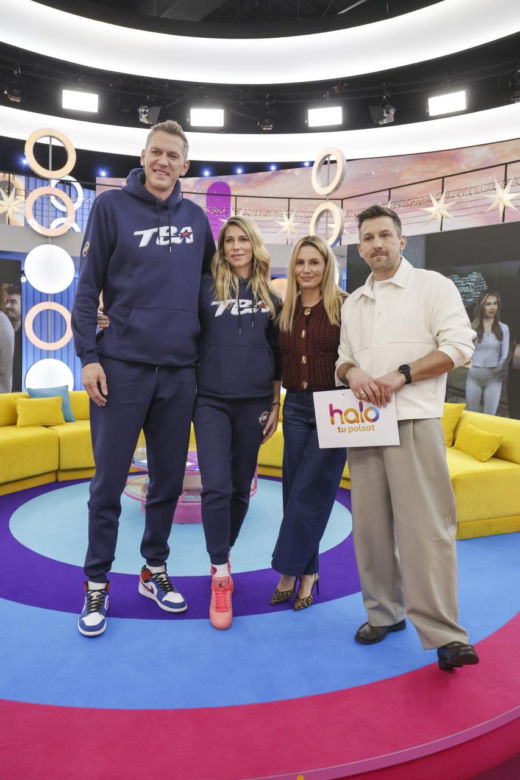 Cezary Trybański z żoną w "Halo tu Polsat"