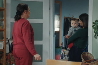 M jak miłość odc. 1927. Agnes (Amanda Mincewicz), Marysia (Małgorzata Pieńkowska), Antoś