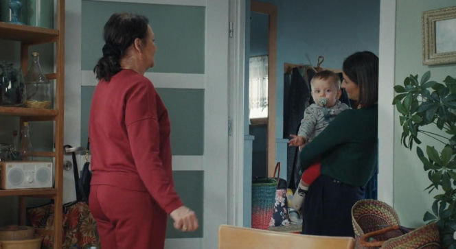 M jak miłość odc. 1927. Agnes (Amanda Mincewicz), Marysia (Małgorzata Pieńkowska), Antoś