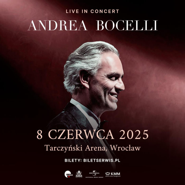 Andrea Bocelli, 8 czerwca, godz. 20:00, Tarczyński Arena
