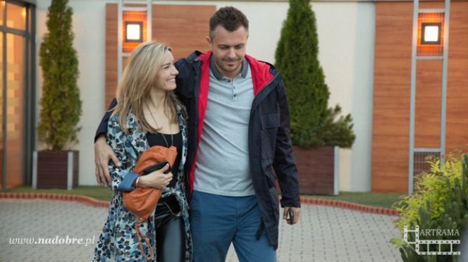 Na dobre i na złe odc. 569. Hana Goldberg (Kamilla Baar), Piotr Gawryło (Marek Bukowski)