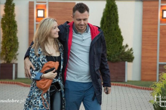 Na dobre i na złe odc. 569. Hana Goldberg (Kamilla Baar), Piotr Gawryło (Marek Bukowski)