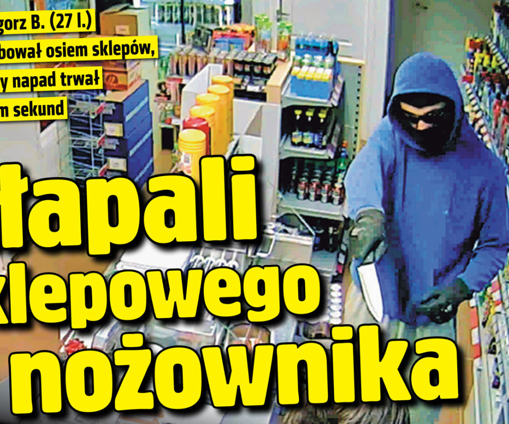 Złapali sklepowego nożownika