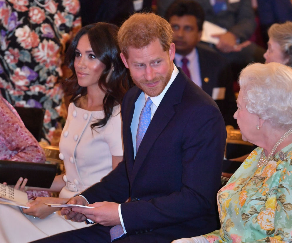 Meghan Markle, książę Harry, królowa Elżbieta II