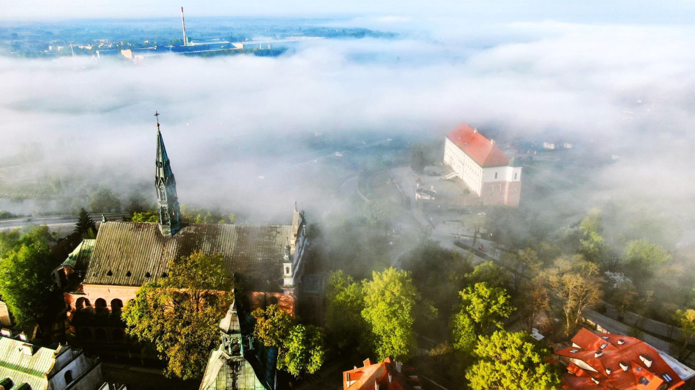 Sandomierz z lotu ptaka
