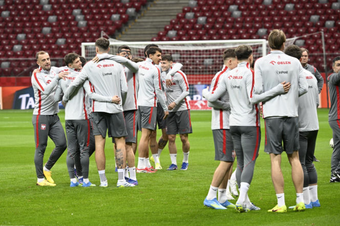 Trening reprezentacji Polski w Warszawie przed meczem z Albaną