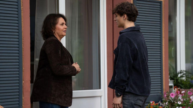 M jak miłość odc. 1893. Grzesiek (Borys Wiciński), Marysia (Małgorzata Pieńkowska)