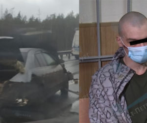 Szok! Podczas wypadku z auta wyleciały bezgłowe zwłoki. Kierowca to morderca i kanibal 