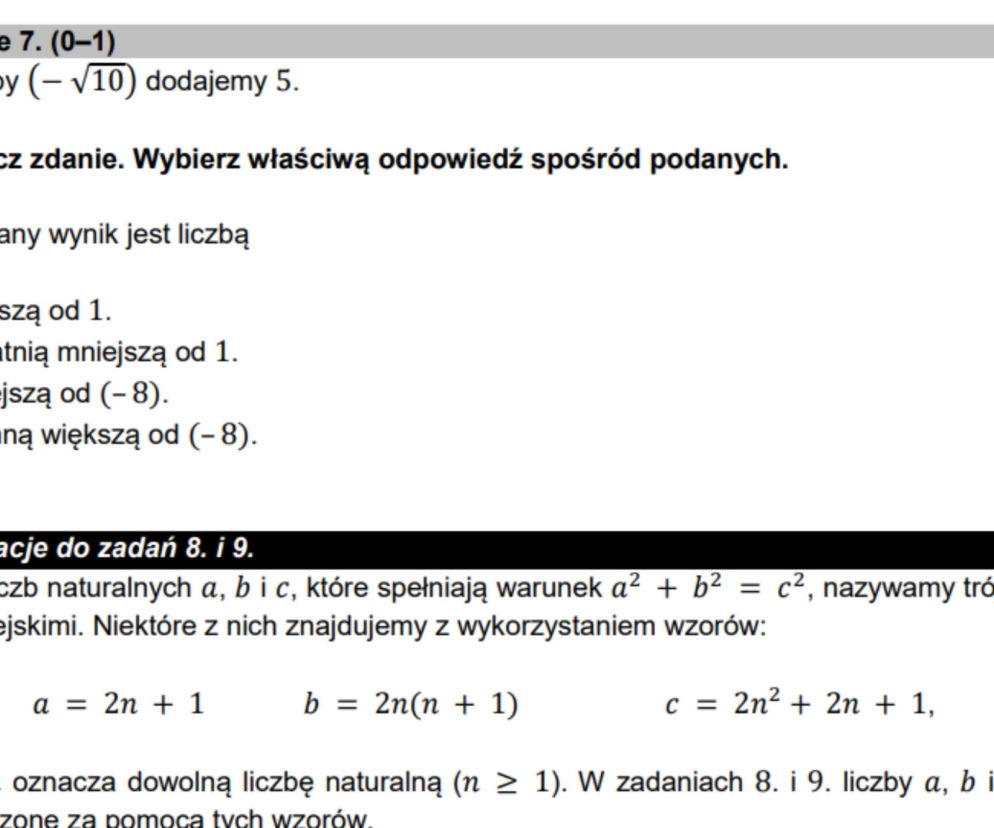 Egzamin Ósmoklasisty 2022 matematyka - PRZECIEKI i ZADANIA. Co na egzaminie 8-klasisty?