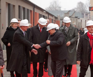 Uroczystość wmurowania kamienia węgielnego pod hotel przy ul. Łąkowej 29 w Łodzi (18 listopada 2010)