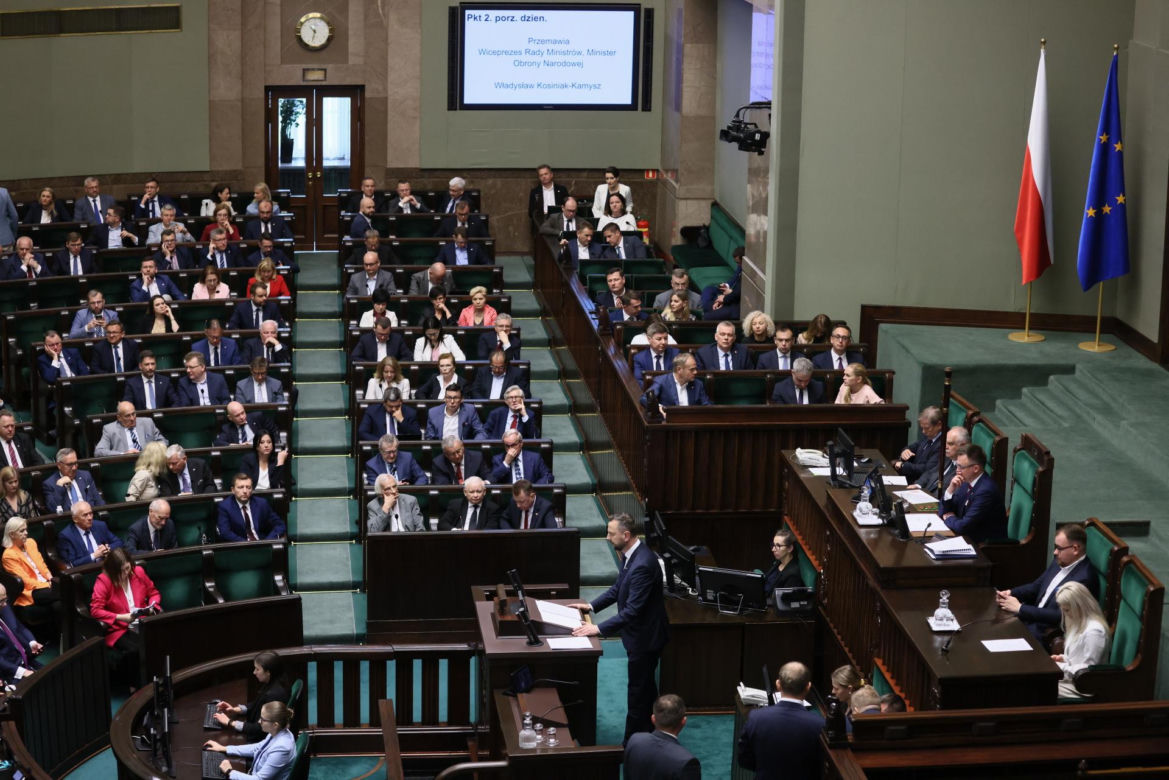 Warszawa. Posiedzenie sejmu.