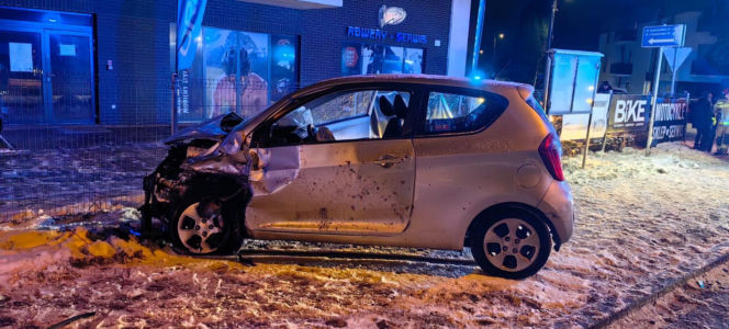 Zderzenie dwóch auto w Święciechowie, pijany kierowca w Lipnie
