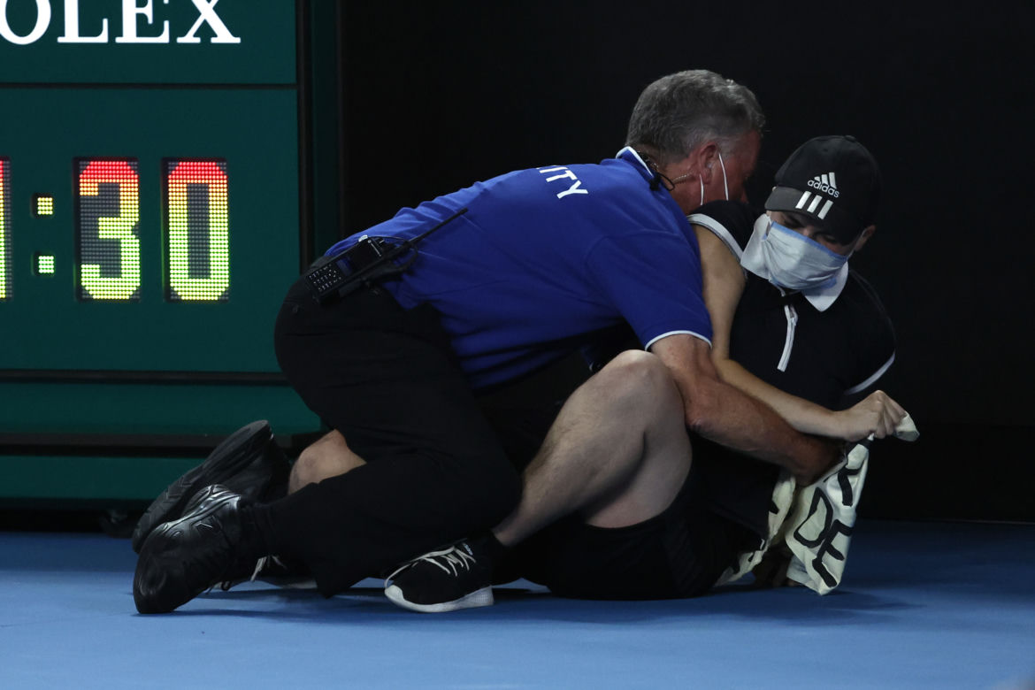 Protestujący przerwał finał Australian Open