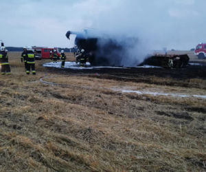 Pożar kombajnu