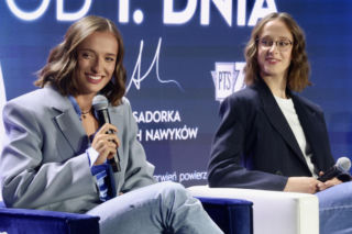 Iga i Agata Świątek na konferencji otwierającej kampanię Oral-B