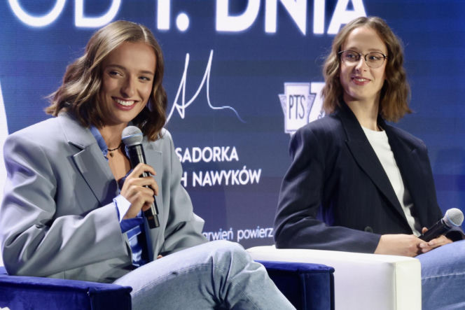 Iga i Agata Świątek na konferencji otwierającej kampanię Oral-B