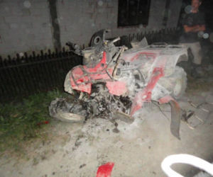 Tragiczny wypadek na DK 75. Ford zderzył się z quadem. 26-latka ratowali przypadkowi świadkowie