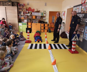 Zebra uczy dzieci przechodzić przez... zebrę