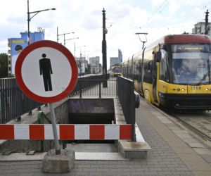 Wiadukt mostu Poniatowskiego w remoncie w 2025 r.