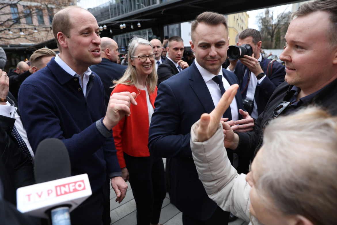 Książę William w Warszawie - drugi dzień wizyty