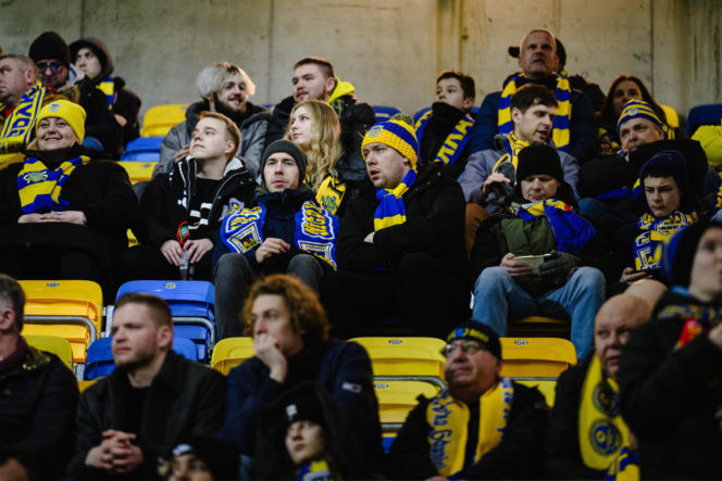 Arka Gdynia - Lechia Gdańsk: Zdjęcia kibiców z derbów Trójmiasta w ramach 23. kolejki PKO BP Ekstraklasy