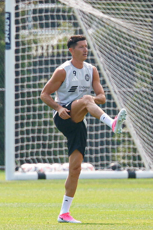 Robert Lewandowski trenuje w Chicago Fire
