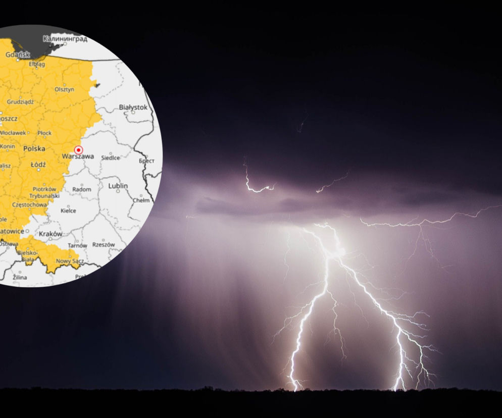 Ostrzeżenie przed burzami. IMGW prognozuje burze na południu Polski