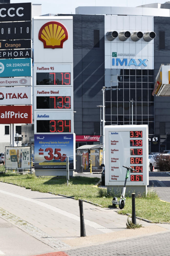 Ceny paliwa na stacjach benzynowych