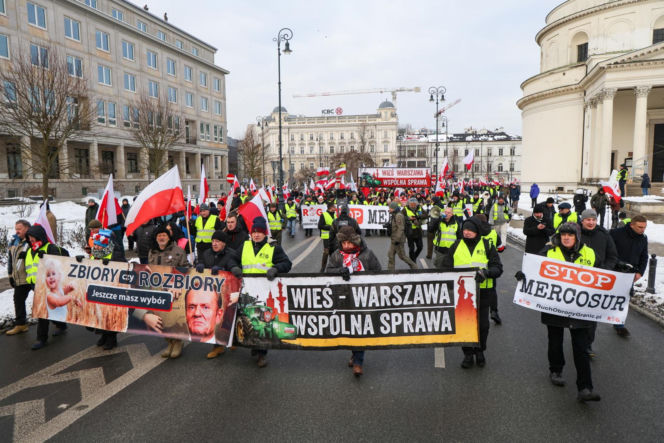 Protest rolników w Warszawie (9.01.2026)