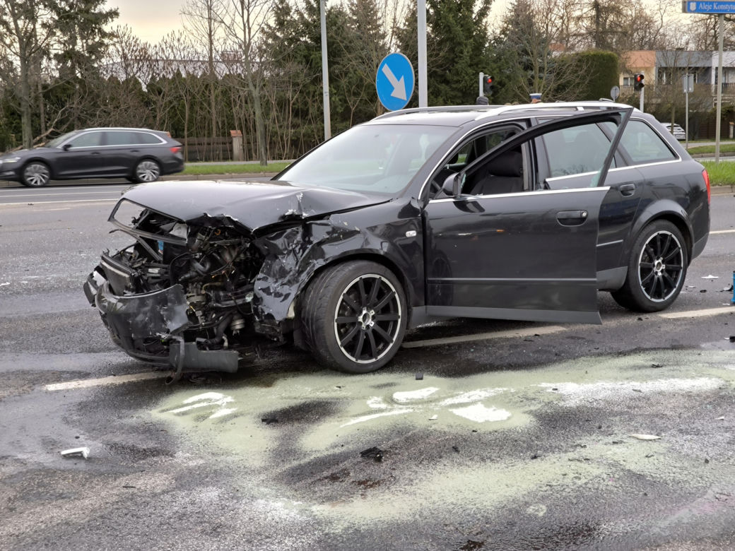Wypadek na Konstytucji 3 Maja w Lesznie