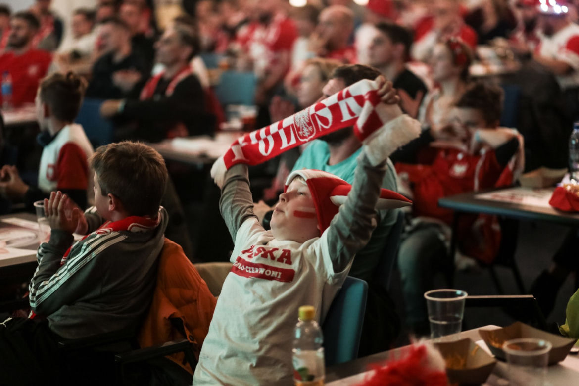 Strefa kibica na Stadionie Śląskim w czasie meczu Polska-Meksyk