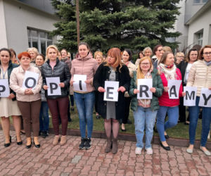 Protest pracowników ZUS-u w Starachowicach