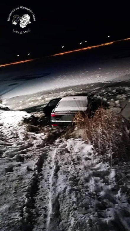 Audi wpadło do wody