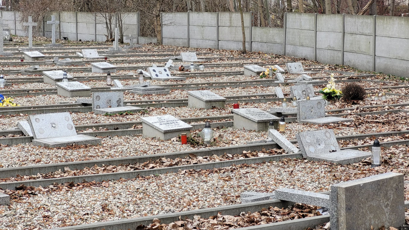 Mysłowice. Zdewastowany cmentarz przy ul. Oświęcimskiej