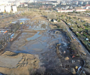 Budowa Fabryki Wody w Szczecinie - luty 2020