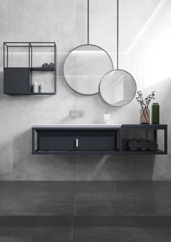 Płytki ceramiczne imitujące beton