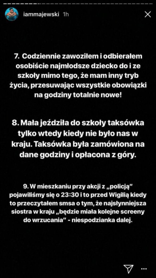 Daniel Majewski komentuje nieporozumienie między Deynn a jej siostrą