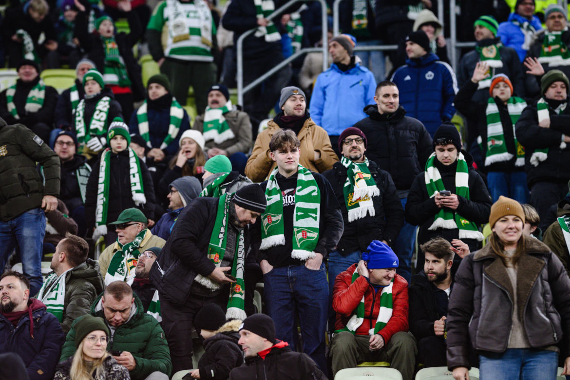 Lechia Gdańsk - Górnik Zabrze, zdjęcia kibiców i zawodników z meczu 18, kolejki PKO BP Ekstraklasy