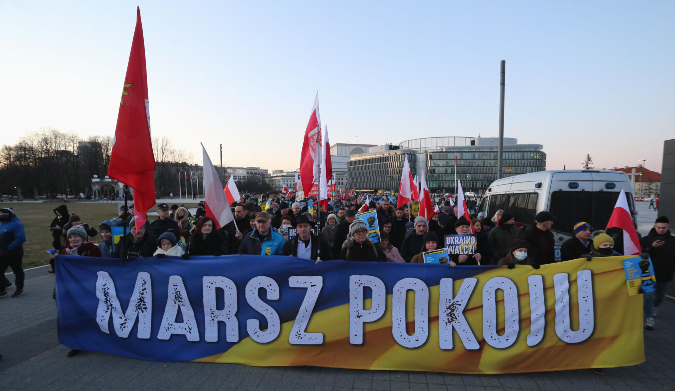 Warszawa w pierwszych dniach po rosyjskiej inwazji na Ukrainę