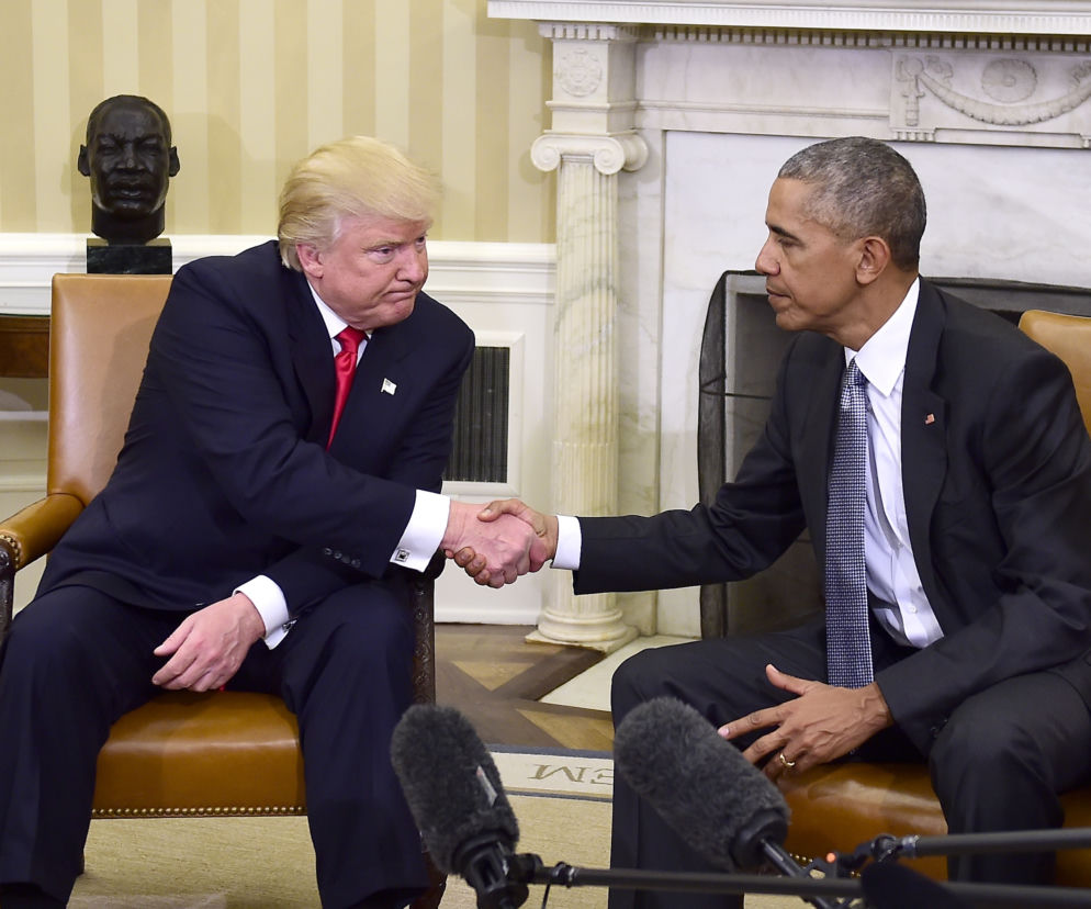 Barack Obama, Donald Trump