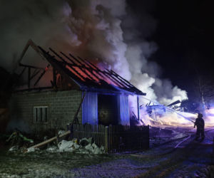 Pożar w Jastrzębi k. Ciężkowic