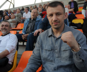 Adamek na trybunach