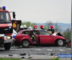 Porsche Macan wypadek w Polsce / zderzenie z Audi A4 Avant
