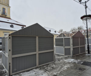 Ozdoby świąteczne oraz jarmark w Białymstoku