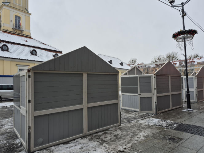 Ozdoby świąteczne oraz jarmark w Białymstoku